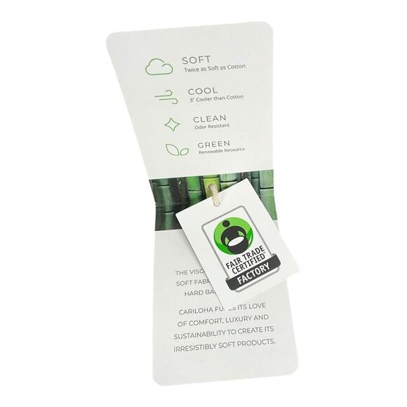 Cariloha Sleepwear Pajama Top Bamboo Viscose Button Up Long Sleeve Size XL NWT - Picture 11 of 11